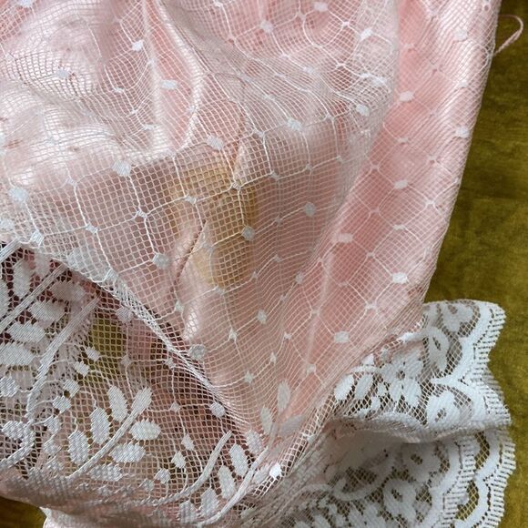 Vintage ILGWU JCPenney Made In USA Lace Formal Dress Size 11/12 - Picture 13 of 15